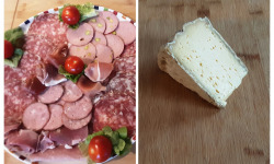 Gourmets de l'Ouest - Plateau apéro charcuterie porc fermier + Tomme fermière au lait cru