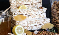 Nougats Laurmar - Nougat blanc tendre  aux écorces de citrons confites