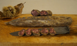 Charcuterie Mannei - Ficatellu Sec Fermier de Porc Noir Nustrale - en Morceau