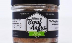 Des Hommes et des Boeufs - Rillettes de boeuf Angus aux olives vertes et ail des ours - 90 g