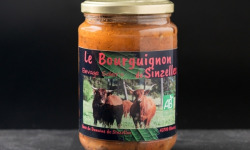 Domaine de Sinzelles - Bourguignon Cuisiné de Bœuf Race Salers BIO - Bocal de 700 g