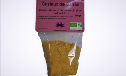 Le safran - l'or rouge des Ardennes - Cristaux De Safran, Cristaux De Sucre De Canne Bio Au Safran