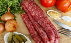 GAEC Villeneuve - Boeuf à la ferme - Lot De 2 Paquets De 6 Saucisses Nature De Bœuf Blonde D’aquitaine