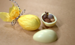 Basile et Téa - Œuf en chocolat Blanc 36% de Pâques 50g