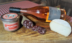 Charcuterie Mannei - Apéro au Porc Noir Corse, Patrimonio Rosé et Fromage de Brebis au lait cru