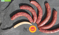 Domaine des Alliers -  Bœuf d'exception - 6 Saucisses de bœuf, AOC Maine-Anjou, BIO – 380 g  [SURGELÉ]