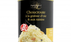 Choucroute André Laurent - Choucroute à la graisse d'oie et aux raisins - Lot de 12 boites de 400g