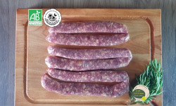 GAEC Côte Pardin - [SURGELE] 12 Saucisses de Boeuf BIO Race Aubrac