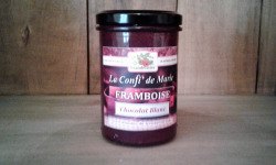 Le Domaine du Framboisier - Confiture allégée en sucre Framboise et Chocolat Blanc 250g