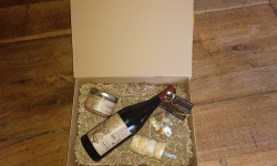 Domaine d'Auménie - Coffret cadeau apéro gourmand de fêtes vin-terrine-fromages bio