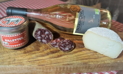 Charcuterie Mannei - Apéro au Porc Noir Corse, Patrimonio Blanc et Fromage de Chèvre au lait cru