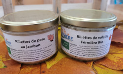 Le Pré de la Rivière - Duo Rillettes de Porc et de volaille Bio - 2 x 200g