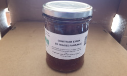 La Ferme du Montet - Confiture Extra de Fraise Rhubarbe - 220g