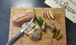 Ferme des Hautes Granges - Tranche de terrine foies de volailles au pommes par 200 gr