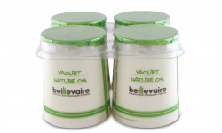 BEILLEVAIRE - Lot de 4 Yaourts Nature 0% MG