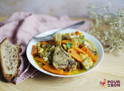 Ferme Caussanel - Tajine D'agneau Carottes, Navets, Raisins Et Amandes 500gr