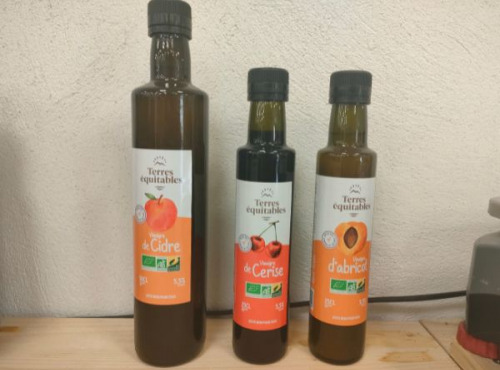 Coopérative Univert - Lot 3 vinaigres de fruits BIO équitables