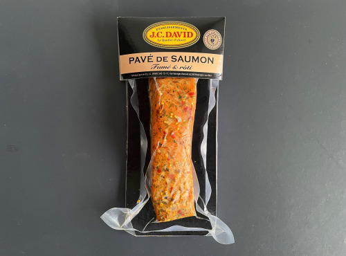 Etablissements JC David - Pavé de Saumon fumé et roti aux épices de Provence 120g