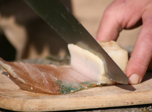 Domaine du Catié - Bloc de Lard salé et séché de cochon Mangalica