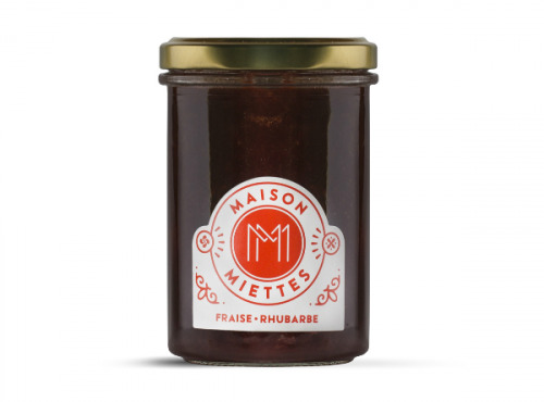 Maison Miettes - Confiture Fraise Rhubarbe - 240g