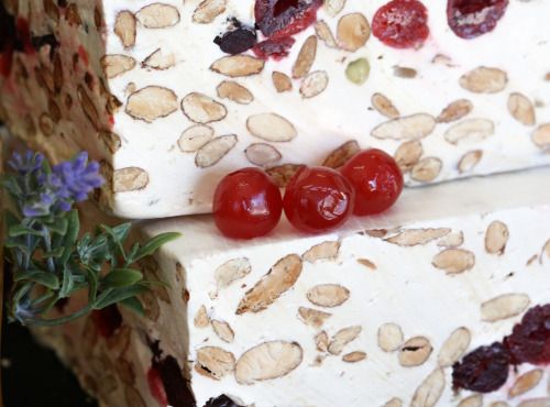 Nougats Laurmar - Nougat blanc tendre à La cerise confite