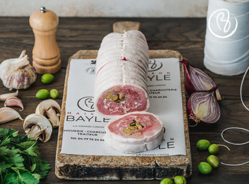 Maison BAYLE   -                                                                                                                                       Champions du Monde de boucherie 2016 - Rôti de Veau Farci - 1kg400