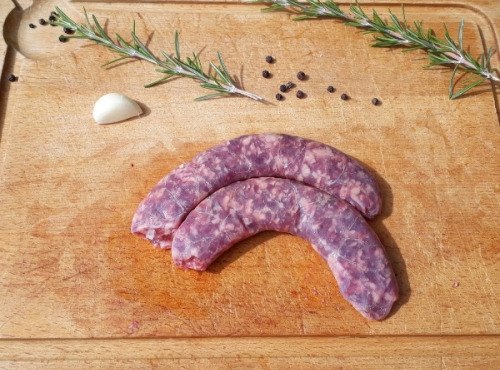 La ferme de Rustan - Saucisse de Bœuf Limousin 1 kg