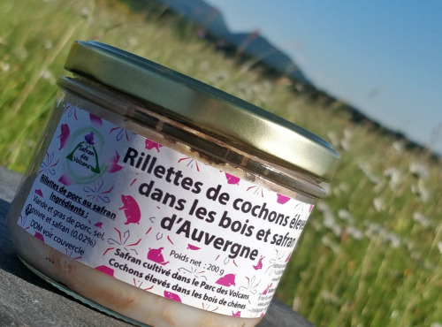 Safran des Volcans - Rillettes de Cochon au safran d'Auvergne 200g