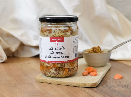 Terdivanda - Le sauté de porc à la moutarde cuisiné - 450 g