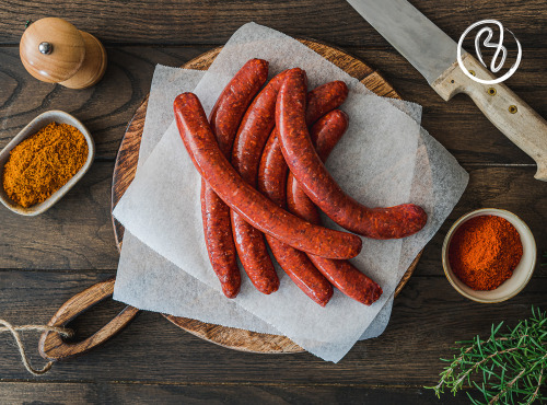 Maison BAYLE   -                                                                                                                                       Champions du Monde de boucherie 2016 - Merguez - 5 pièces