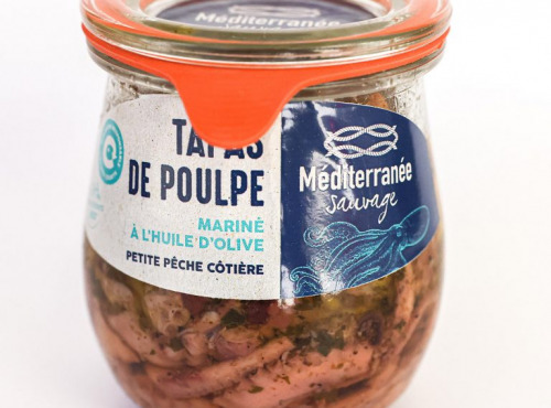 Méditerranée Sauvage - Tapas de Poulpe Mariné à l'Huile d'Olive Bio