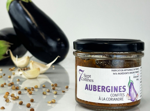 Sept Collines - Aubergines Confites À La Coriandre - 100 G