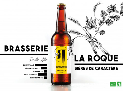 La Roque  Brasserie Bio, paysanne et familiale - Bière Pale Ale 12x33cl - Brasserie Fermière Bio