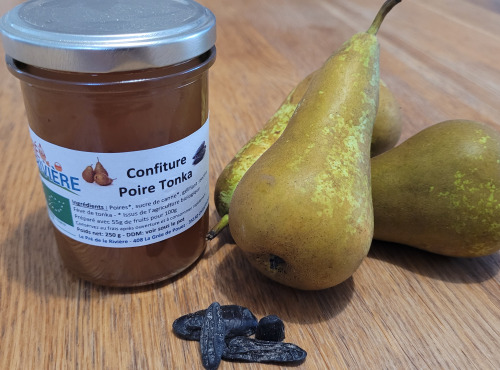 Le Pré de la Rivière - Confiture Poire Tonka