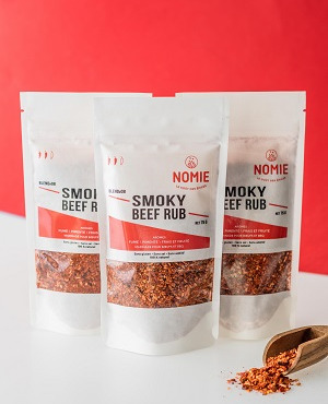 Nomie, le goût des épices - Smoky Beef Rub. Mélange Pou Marinade De Bœuf Et Bbq