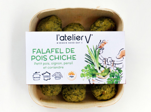 L’Atelier V* - Falafels de pois chiche, petit pois,  oignon, persil et coriandre