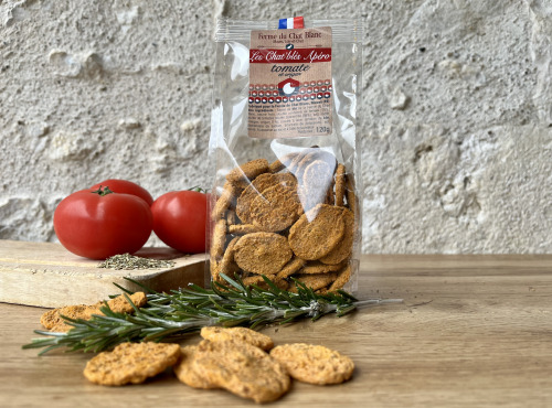 Ferme du Chat Blanc - Biscuits "Chat'Blés" Tomate et Herbes de Provence - 120g