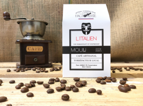 Cafés Factorerie - Café Blend L'Italien MOULU - 250g