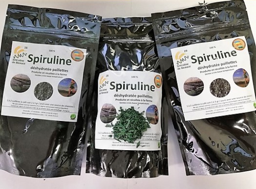 Spiruline de Beauce - Lot : 3 paquets Spiruline en paillettes séchées à froid