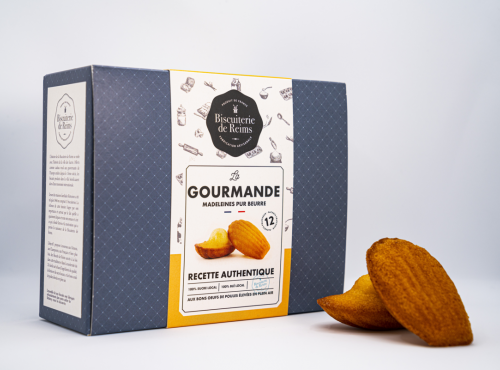 Biscuiterie de Reims - Boite de 12 Madeleines Pur beurre