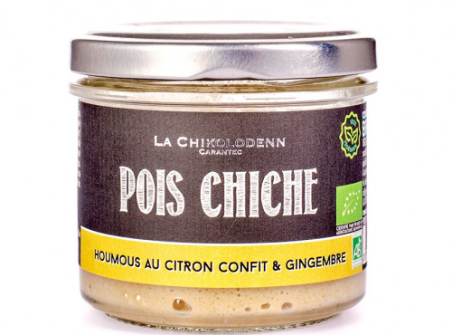 La Chikolodenn - Tartinable Bio de pois chiche au citron confit Maison et au gingembre