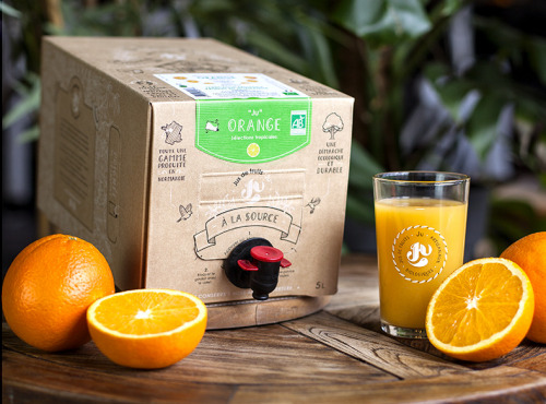 Jus de fruits "Ju" - Pur Jus d'Oranges Bio du Maroc – 5 Litres