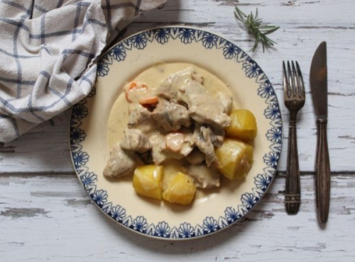 La Ferme du Poublanc - Famille LAFFARGUE - Blanquette de Veau 1kg Salers Bio - Spécial Pentecôte