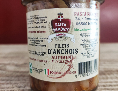 PASTA PIEMONTE - Anchois au Piment en Huile d'Olive