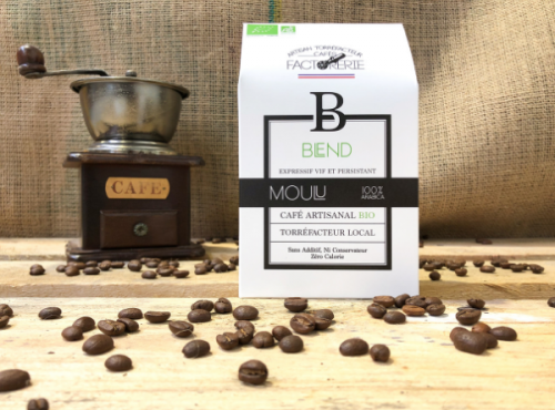 Cafés Factorerie - Café Blend 3 Arabicas Bio MOULU - 250g