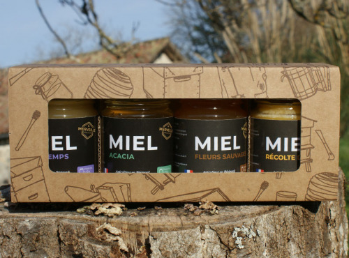 Merveille Apiculture - Assortiment Miels 4 x 125g