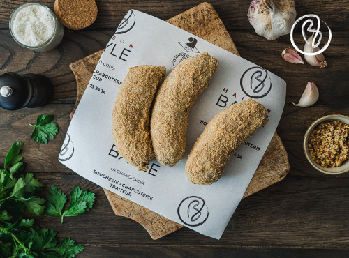 Maison BAYLE   -                                                                                                                                       Champions du Monde de boucherie 2016 - Andouillettes de veau pannées 3 x 540gr