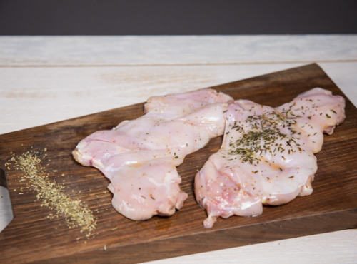 Ferme du Bois de Boulle - Escalopes de lapin marinées thym/citron (x2)