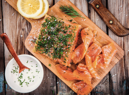 Ô'Poisson - Filet de saumon non traité pour Gravlax - lot de 800g