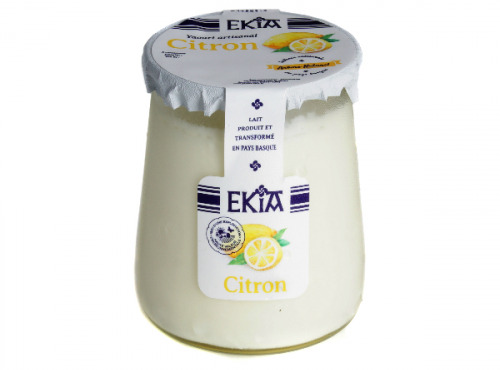 Bastidarra – Ekia - Yaourts Citron pot verre - 8 Pots